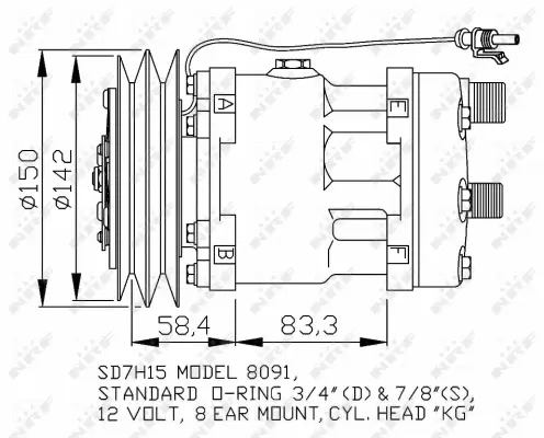Compressor, air conditioning (WG2260625)