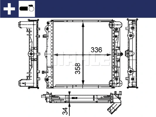 Radiator, engine cooling