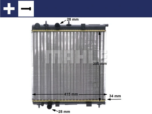 Radiator, engine cooling