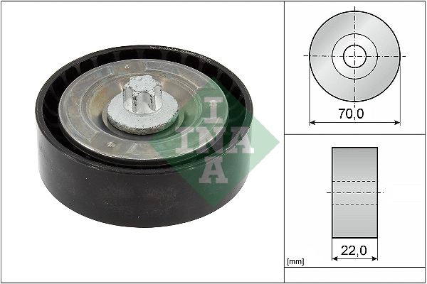 Deflection/Guide Pulley, V-ribbed belt (WG2112192)