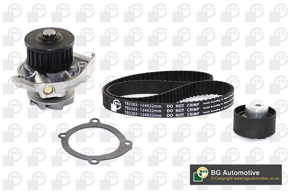 Water Pump & Timing Belt Kit (WG1487982)