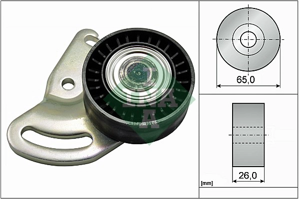 Tensioner Pulley, V-ribbed belt (WG1252427)