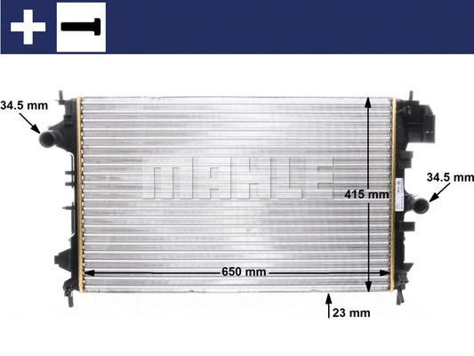 Radiator, engine cooling (WG2184007)
