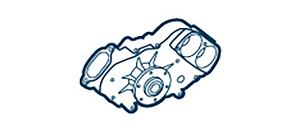 Water Pump, engine cooling (WG2102690)