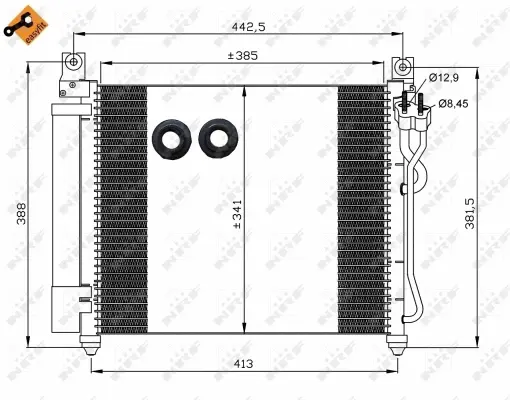 Condenser, air conditioning (WG2161173)