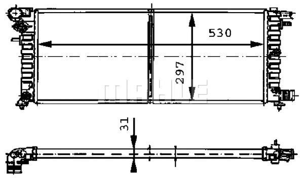 Radiator, engine cooling