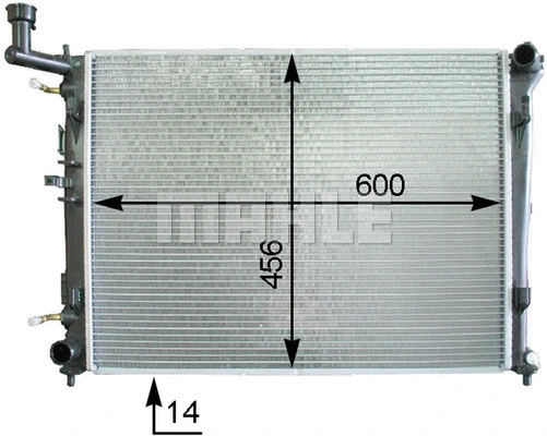 Radiator, engine cooling (WG2182546)