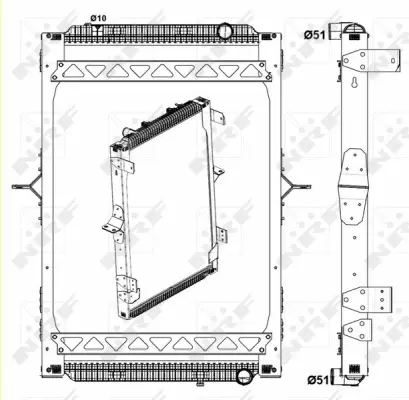 Radiator, engine cooling