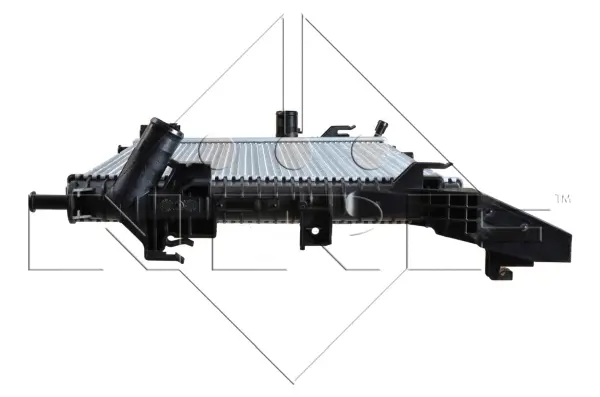 Radiator, engine cooling