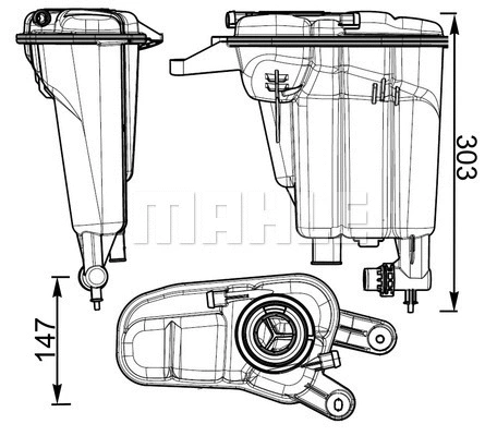 Expansion Tank, coolant (WG2184433)