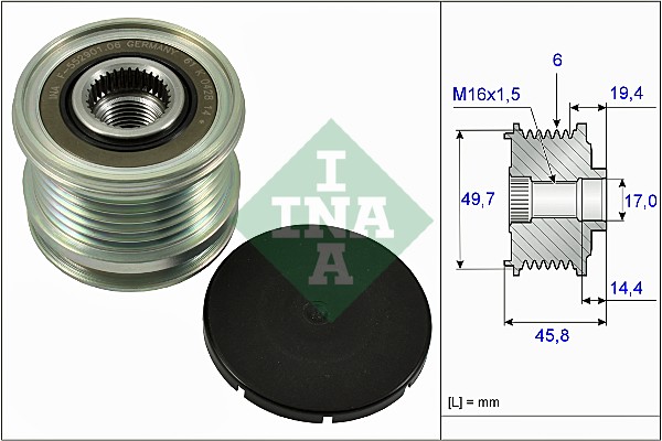 Alternator Freewheel Clutch (WG1253742)
