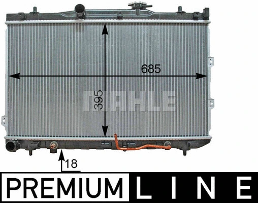 Radiator, engine cooling