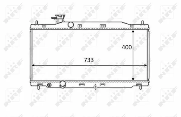 Radiator, engine cooling (WG1723408)