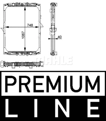 Radiator, engine cooling