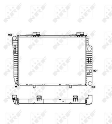 Radiator, engine cooling (WG1721599)