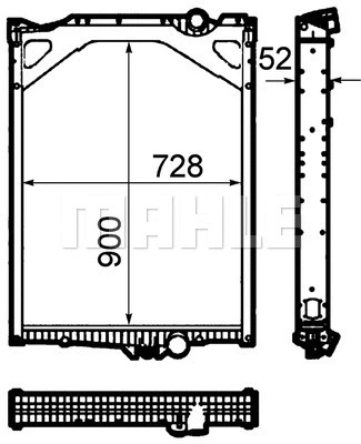 Radiator, engine cooling (WG2182954)