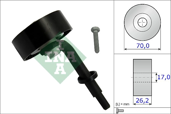 Tensioner Pulley, V-ribbed belt (WG1252603)