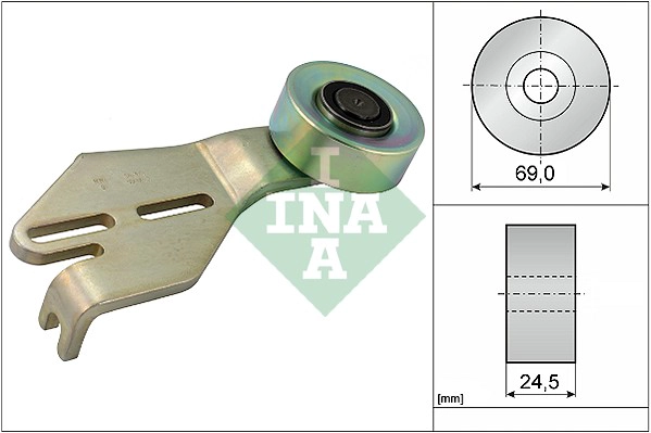 Tensioner Pulley, V-ribbed belt (WG1252241)