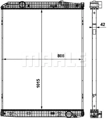 Radiator, engine cooling (WG2184076)