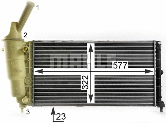 Radiator, engine cooling