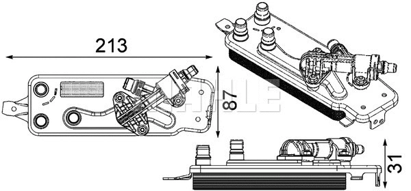 Oil Cooler, automatic transmission (WG2181262)
