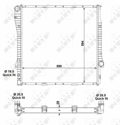 Radiator, engine cooling