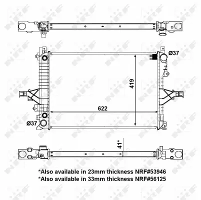 Radiator, engine cooling