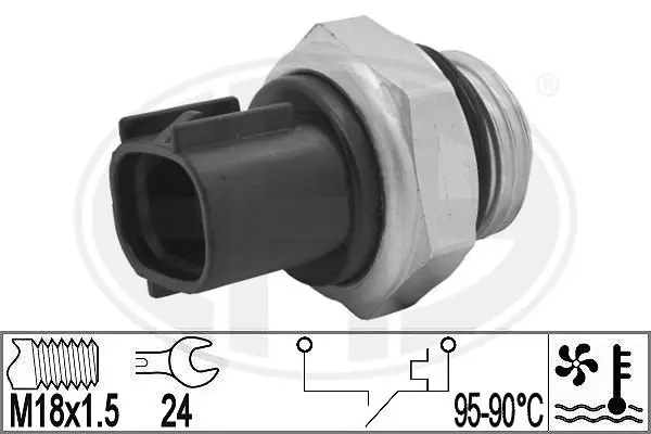 Temperature Switch, radiator fan (WG1777154)