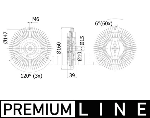 Clutch, radiator fan (WG2180455)
