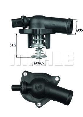 Thermostat, coolant (WG1261871)