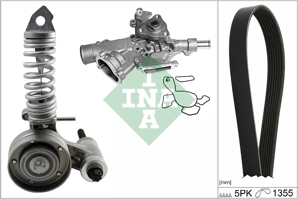 Water Pump + V-Ribbed Belt Kit (WG2112121)