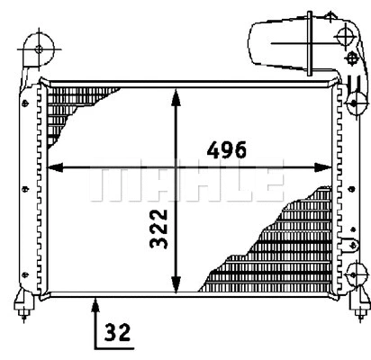 Radiator, engine cooling