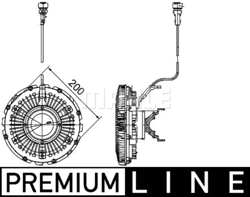 Clutch, radiator fan