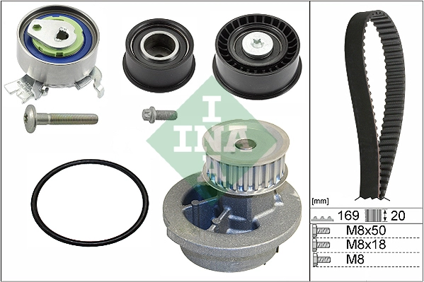 Water Pump & Timing Belt Kit (WG1251224)