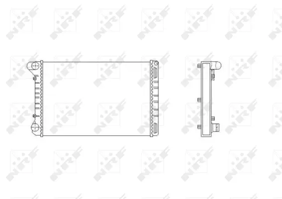 Radiator, engine cooling (WG1722499)