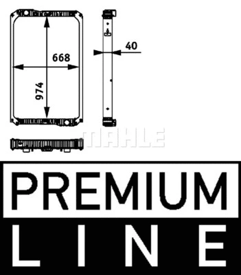 Radiator, engine cooling