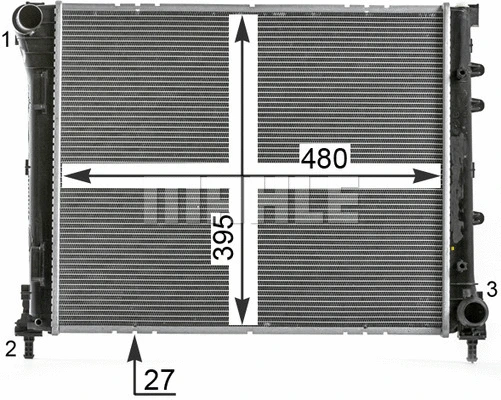 Radiator, engine cooling
