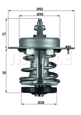Thermostat, coolant (WG1264909)