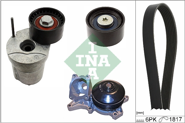 Water Pump + V-Ribbed Belt Kit (WG2112125)