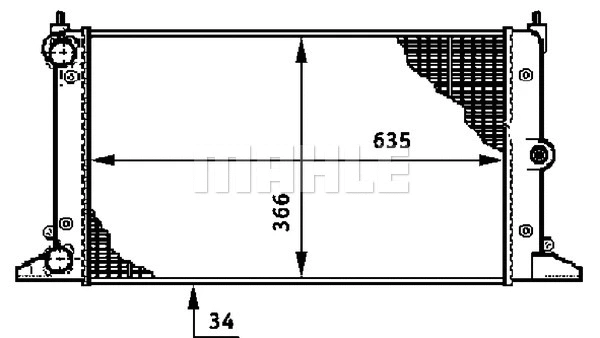 Radiator, engine cooling