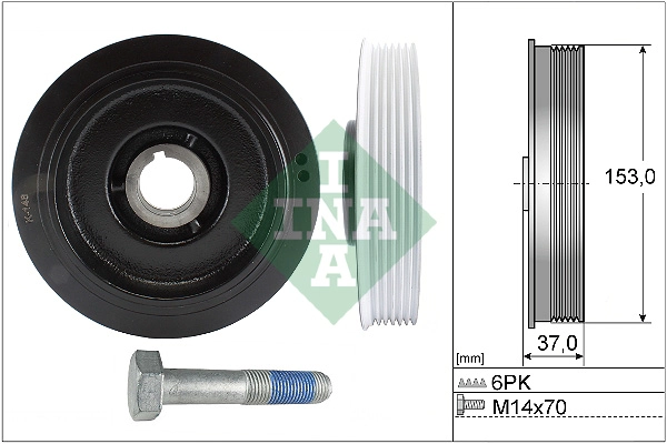 Belt Pulley Set, crankshaft (WG1966385)