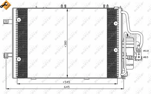 Condenser, air conditioning (WG2160959)