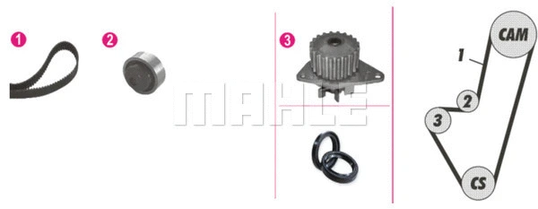 Water Pump & Timing Belt Kit (WG2182213)