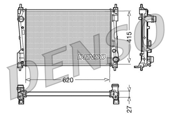 Radiator, engine cooling (WG1919005)