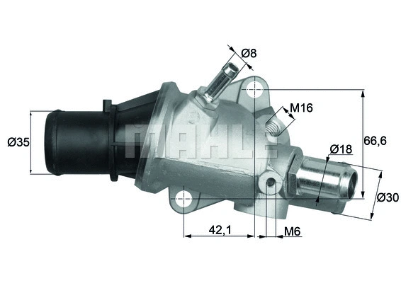 Thermostat, coolant (WG1217586)