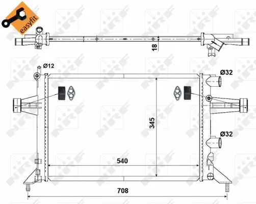 Radiator, engine cooling
