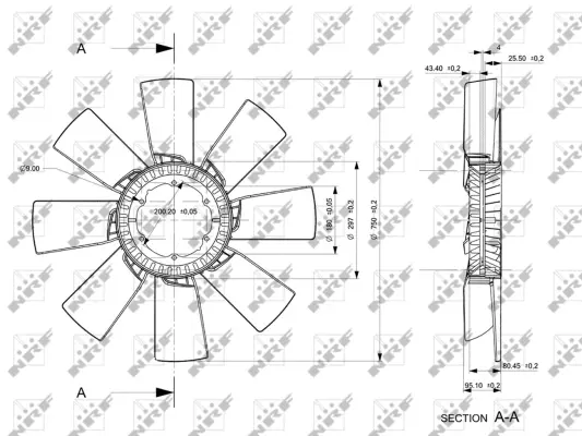 Fan Wheel, engine cooling