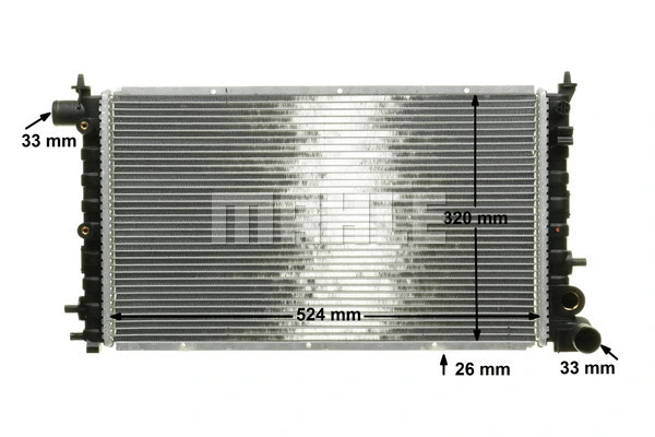 Radiator, engine cooling