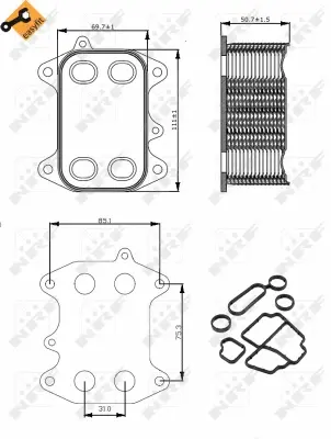 Oil Cooler, engine oil