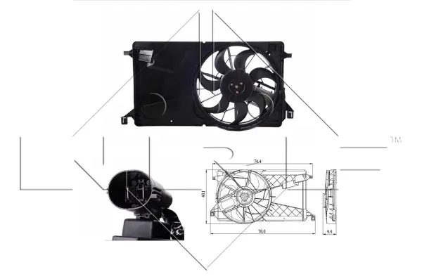 Fan, engine cooling (WG1720261)